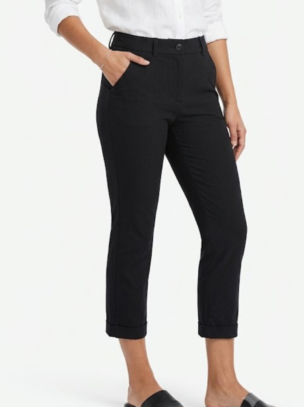 Banana Republic Black Ankle Crop Jeans Women Size 6
